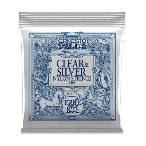 Ernie Ball Clear & Silver Nylon Strings 2403