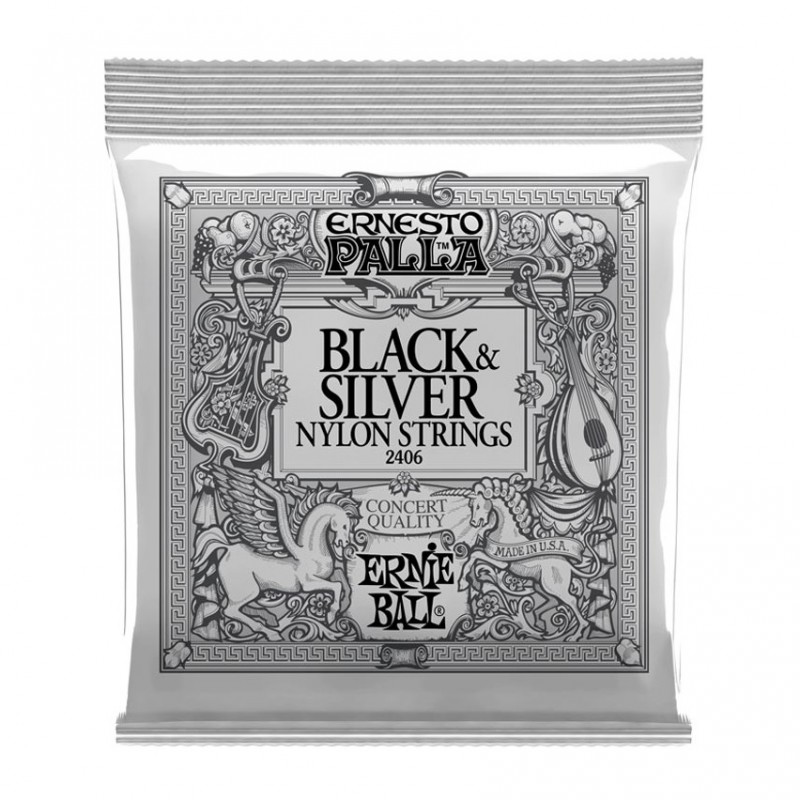 Ernie Ball Black & Silver Nylon Strings 2406